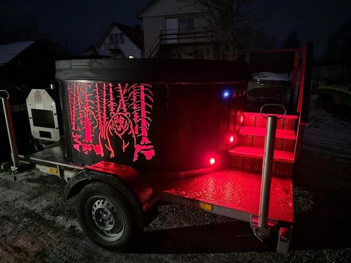 Wood fired mobile hot - hot, and