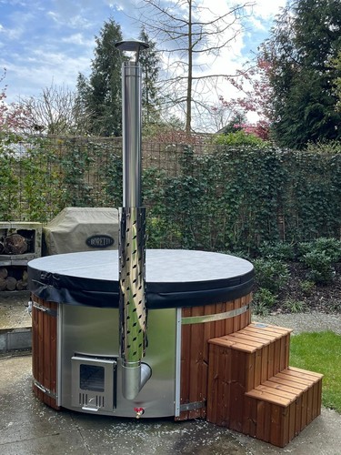 Wood fired hot tub - wood, /