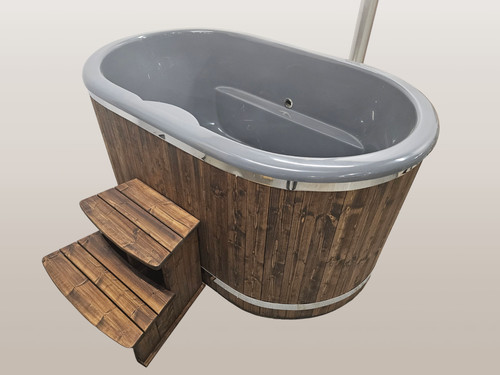 Oval hot tub fibreglass - hot,