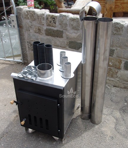 Wood burning hot tub stove - wood,