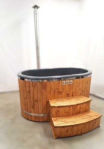 Fiber glass oval hot - glass, tub