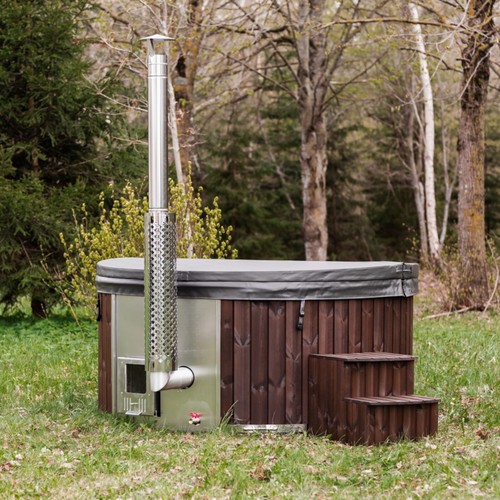 Wood fired hot tub - tub, thermo