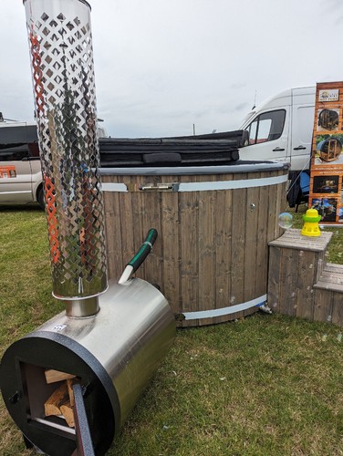 Hot tub with external - tub,